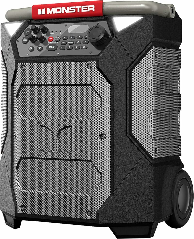 Monster Rockin’ Roller 270 Indoor/Outdoor Portable Bluetooth Speaker | up to 200W of 270 Degree Sound & up to 100 Hours of Playtime - Image 3
