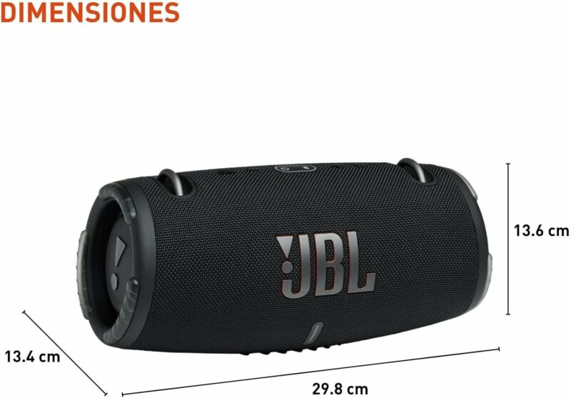 JBL Xtreme 3 - Portable Bluetooth Speaker, Powerful Sound and Deep Bass, IP67 Waterproof, 15 Hours of Playtime, Powerbank, JBL PartyBoost for Multi-speaker Pairing (Black)