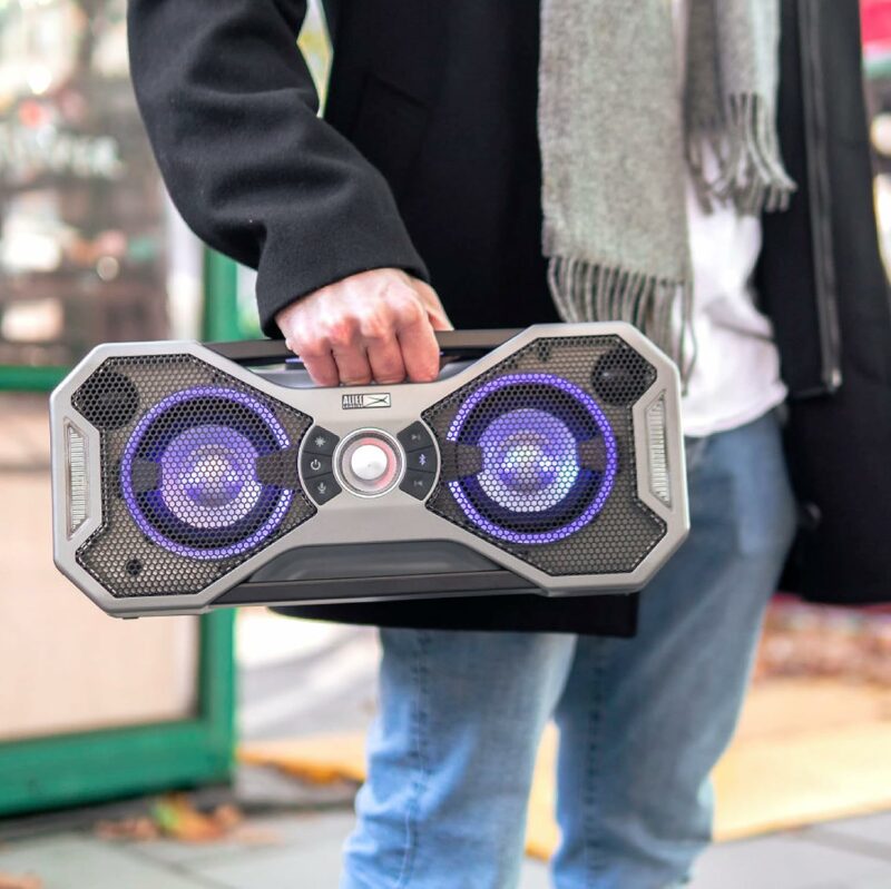 Altec Lansing Mix 2.0 - Waterproof Bluetooth Speaker with Strong Bass, Portable Speaker for Travel & Outdoor Use, 100 Foot Range & 20 Hour Playtime - Image 7